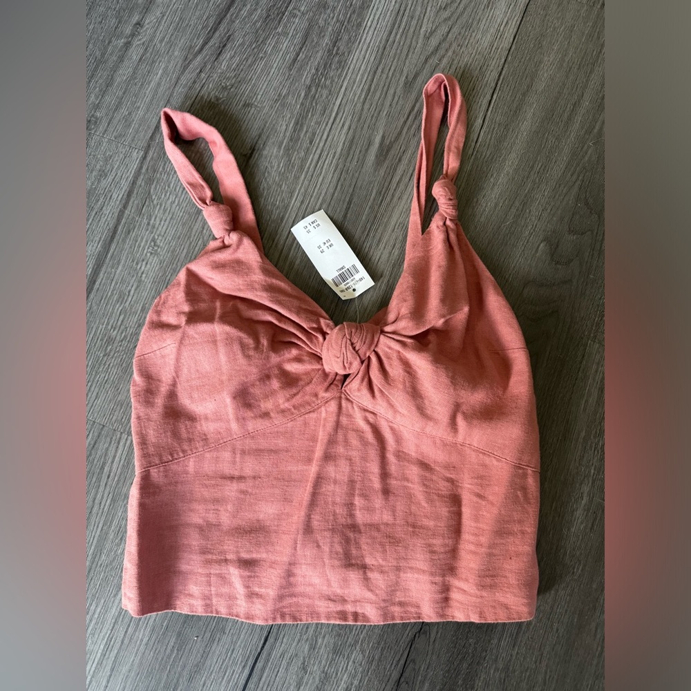 ABERCROMBIE NWT PINK SALMON CROP TANK